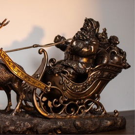 Santa on Sleigh Ornament