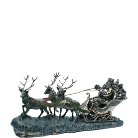 Santa on Sleigh Ornament