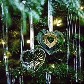 Heart Ornament with Gold