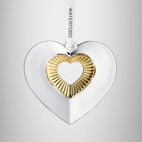 Heart Ornament with Gold