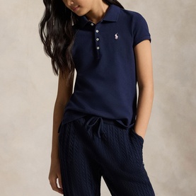 Pony Logo Mesh Polo Shirt