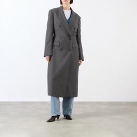 Double-Breasted Longline Coat