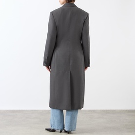 Double-Breasted Longline Coat