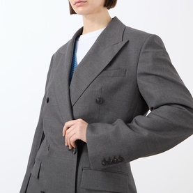 Double-Breasted Longline Coat