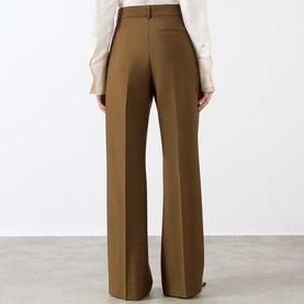 High-Rise Tailored Wide Leg Trousers