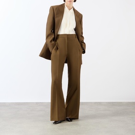High-Rise Tailored Wide Leg Trousers