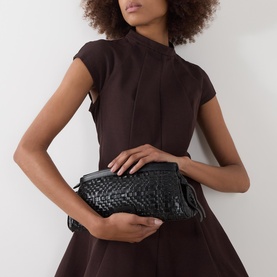 Maude Woven Clutch