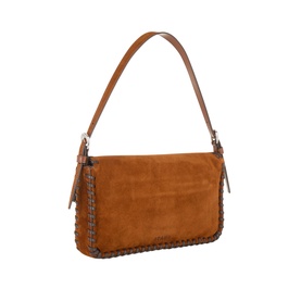 Harlow Whipstitch Suede Shoulder Bag