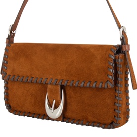 Harlow Whipstitch Suede Shoulder Bag