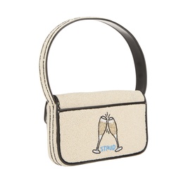 Tommy Caviar Beaded Shoulder Bag