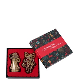 Santa & Mistletoe Christmas Tree Ornament