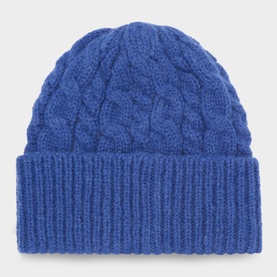 Cable Knit Logo Beanie Hat