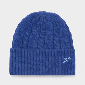 Cable Knit Logo Beanie Hat