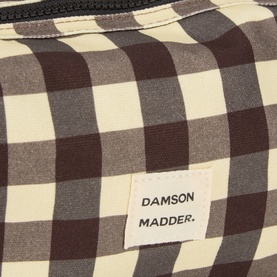 Check Print Logo Cosmetic Bag