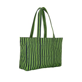 Logo Striped Tote Bag