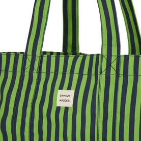 Logo Striped Tote Bag