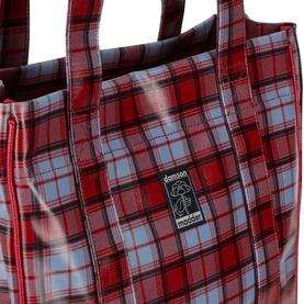 Multi Check Market Tote Bag