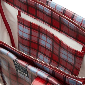 Multi Check Market Tote Bag