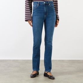 The Pencil High-Rise Straight Leg Jeans