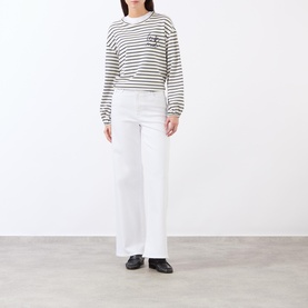 Le Slim Palazzo Wide-Leg Jeans