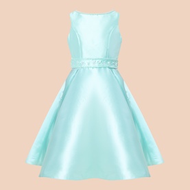 Mikado Bead Embellished Dress