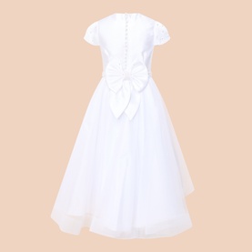 Embellished Bow Detail Tulle Dress