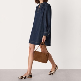 Denim Shift Mini Dress