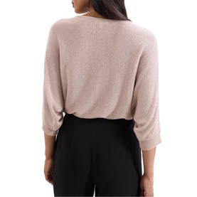 Cristine Metallic Knit Sweater