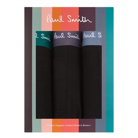 Three-Pack Coloured Waistband Logo Boxers