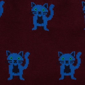 Miro Cat Print Socks