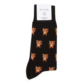 Miro Cat Print Socks