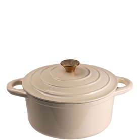 Cast Iron Cream Round Casserole 26cm