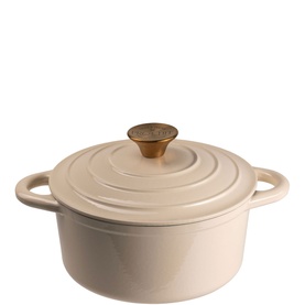 Cast Iron Cream Round Casserole 21cm