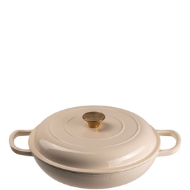 Cast Iron Cream Shallow Casserole 30cm