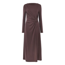 Ruched Detail Flared Dress