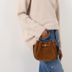 Romy Mini Suede Bucket Bag