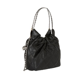 Distressed Fleming Drawstring Hobo Bag