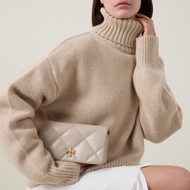 Kira Diamond Quilted Charm Crossbody Bag