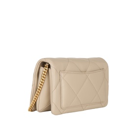 Kira Diamond Quilted Charm Crossbody Bag