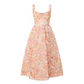 Rebellion Golden Bloom Draped Dress