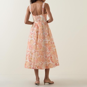 Rebellion Golden Bloom Draped Dress
