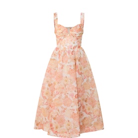 Rebellion Golden Bloom Draped Dress