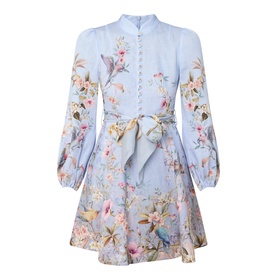Rebellion Blue Aviary Mini Dress