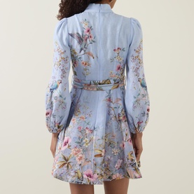 Rebellion Blue Aviary Mini Dress