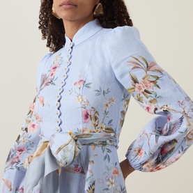 Rebellion Blue Aviary Mini Dress