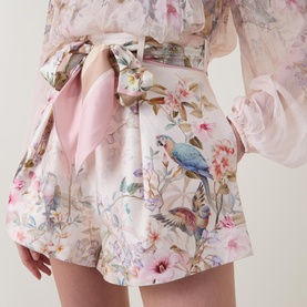 Rebellion High-Rise Floral Shorts