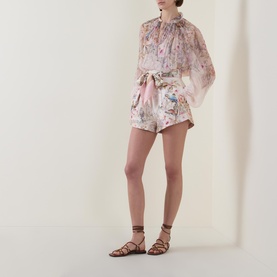 Rebellion High-Rise Floral Shorts