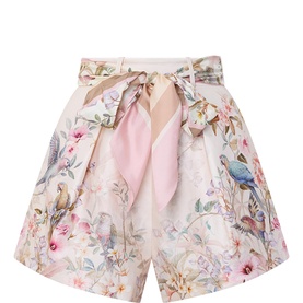 Rebellion High-Rise Floral Shorts