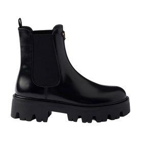 Brushed Leather Chelsea Boots