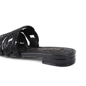 Crystal Chain Flat Sandals
